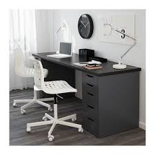Linnmon Alex Table Black Brown Gray 78 3 4x23 5 8 Ikea Ikea Alex Drawers Drawer Unit Linnmon Table Top