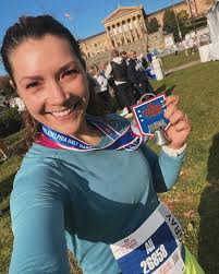 🏃🏻‍♀️🏅😅We did it!!!! Because truly, I couldn't have done it without a  you!!!! Your outpouring support and encouragement through training and race  day was my fuel. Every mile I thought about your