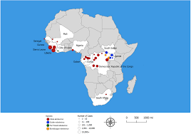 Ebola is a disease caused by the ebola virus and is, in up to 90% of cases, fatal. Ebola Virus Disease Distribution Map Cases Of Ebola Virus Disease In Africa Since 1976 B Error Processing Ssi File B Br