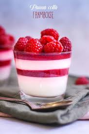 Panna Cotta Aux Framboises Framboise Panna Cotta Panna Cotta Framboise