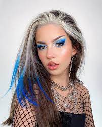 Charlotte Roberts On Instagram Feeling Blue Edgy Makeup Hair Inspo Color Makeup Looks