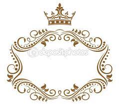 Elegante Moldura Real Com Coroa Cornici Cornici D Epoca Idee Per Scrapbooking