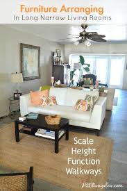 Scale the size of the table to. 7 Tips For Arranging Furniture In A Long Narrow Living Room