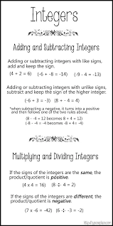 integers chart or bookmark cynces place