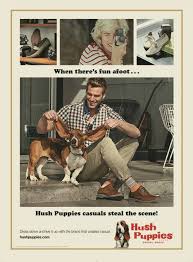 Hush Puppies Steps Into Mad Men Retro Newsweek Edition With Nostalgic Ad Hush Puppies Bassett Hound Retro Ads