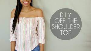 You can create one that has longer sleeves but is still made from a light and white fabric, so it definitely passes as a great piece for warm temperatures. Diy Off The Shoulder Top No Sewing Required 8 Steps With Pictures Instructables