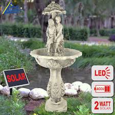 Purchase solar powered bird baths and tiered waterfalls for your garden and yard, or cascade water features and outdoor solar wall mount fountains for your courtyard, entrance or patio. Solar Garden Fountain Water Feature Pond Pump Kit Set Solar Powered Fountain Ebay