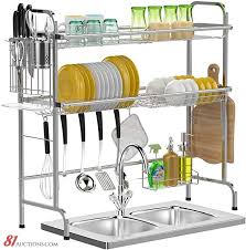over sink dish drying rack, gslife 2