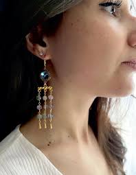 Orecchini "Rita" Fluorite