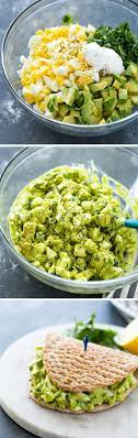 Creamy Avocado Egg Salad Healthy Low Carb Keto Avocado Eiersalat Eiersalat Gesunde Rezepte