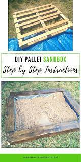Diy Pallet Sandbox A Simple Upcycling Project Pallet Sandbox Pallet Diy Pallet