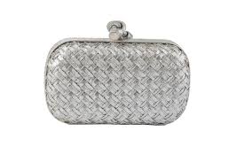 Bottega Veneta Metallic Knot Clutch