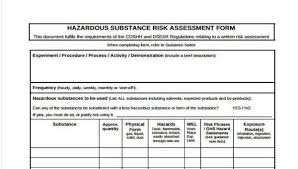 Sample Coshh Assessment Forms 7 Free Documents In Word Pdf Assessment Chemistry Revision Form