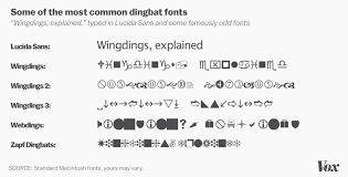 55wingdings2wingdings is a trademark of. Why The Wingdings Font Exists Vox