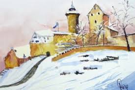 Kulturbürgermeisterin julia lehner (csu) präsentiert das. Nurnberg Kaiserburg Im Winter Kunstverlag