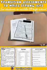 Transition Assessments Packet Special Education Planning For Life Skills Jobs Special Education Education Plan Special Needs Students