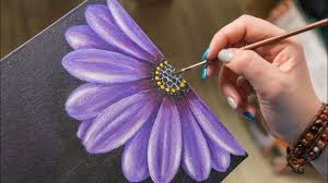 Maybe you would like to learn more about one of these? The Purple Flower Acrylic Painting Homemade Illustration 4k Youtube Acrylic Painting Flowers Purple Painting Flower Painting Canvas