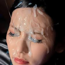 Facials. Written on her Face in Sperm. Cum! Yum! • girl girl