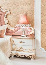 Cheap bedside tables curved pair. Casa Padrino Luxury Baroque Bedside Table Set White Cream Copper 70 X 55 X H 68 Cm Magnificent Solid Wood Bedside Tables Baroque Bedroom Furniture