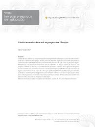 Um discurso sobre Foucault na pesquisa em Educação