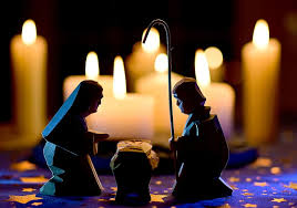 Hd Wallpaper Christmas Holy Family Nativity Scene Bethlehem Candles Wallpaper Flare