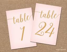 Blush Pink Table Numbers 1 40 Blush Pink Wedding Table Number Printable Blush And Gold Decor Wedding Table Numbers Printable Wedding Numbers Pink And Gold Wedding