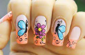 Resultado De Imagen Para Modelos De Unas Para Pies 2018 Unas Con Mariposas Disenos De Unas Mariposas Unas Decoradas