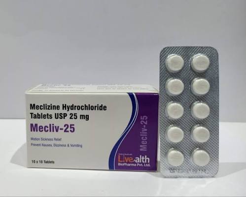 Meclizine HCL Tablet 25mg at ₹ 55/box | Navi Mumbai | ID: 22935125230