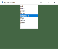 Tk 8.6 builds on the new themed widgets from tk 8.5. Python Tkinter Listbox How To Use Python Guides
