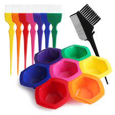 Hair dress balmain 40 cm. Diy Professional Tint Kit Segbeuaty Hair Coloring Highlighting Tools On Hair Dye Rainbow Hair Color Mixing Bowls Brushes Comb For Dyed Hair Omber Hair Dye Or Art Paint Palatte