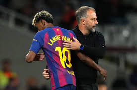 ‘Not my problem’ - Hansi Flick quizzed on whether Lamine Yamal will be called up by Spain