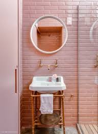 I would love to tone down my pink bathroom, or even find a way to highlight what i have. 9 Modern Sophisticated Pink Bathrooms Apartment Therapy