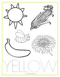 Yellow Color Activity Sheet Repinned By Totetude Com Color Activities Preschool Coloring Pages Teaching Colors
