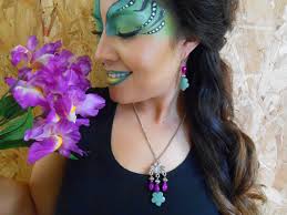 Green Aventurine Stone Flower Necklace and Earrings Jewelry Set With  Magenta Agate Teardrop Stones