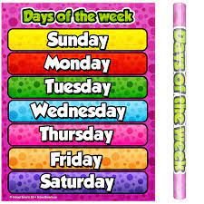 Besides being a great way to practice the days of the week, it is an adorable the very hungry caterpillar printables. 17 X 22 School Smarts Laminated Days Of The Week Wall Poster For Preschool Kids Perfect