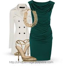 Green Draped Dress By Uniqueimage On Polyvore Fashion Style Clothes