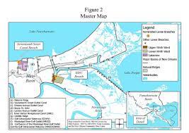 Below is a map, prepared by the u.s. Master Map Of New Orleans Breach Sites Levees And Navigation Canals Levees Org