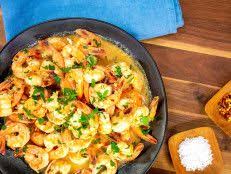 Shrimp Scampi With Linguini Recipe Food Network Recipes Recipes Scampi