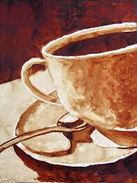 Pin By Kristi Steinhiser On Coffee Break Coffee Art Painting Coffee Art Drawing Coffee Artwork