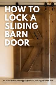 Mar 06, 2018 · 36 in. How To Lock A Sliding Barn Door 3 Effective Methods Wigglywisdom Com