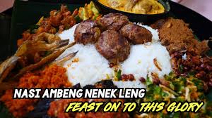 Siri mat salleh cari makan kembali lagi. Nasi Ambeng Nenek Leng Perfect For Big Eaters Youtube