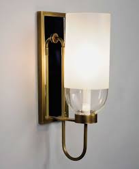 The Urban Electric Company S Garrison Sconce Shown In Antique Brass With Partially Etched Glass Sconce Lighting Light Fixtures Beach House Lighting Light