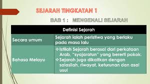 ( 1 ) zaman prasejarah. Bab 1 Mengenali Sejarah