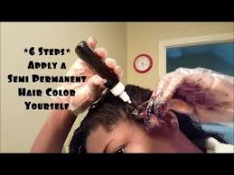 Towel or shirt dry when done. 6 Steps How To Apply A Semi Permanent Hair Color Dye Rinse Youtube