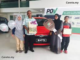 Perodua pov secara rasminya dibuka untuk perniagaan pada oktober 2017 dan beroperasi di lot 18, seksyen 86, jalan pahang, kuala lumpur, menawarkan kereta perodua terpakai sehingga tujuh tahun. Perodua Kl Raikan Pelanggan Pertama Yang Beli Perodua Pre Owned Vehicle Careta