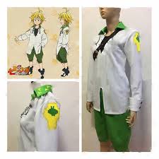 ⦿ 100% combed ring spun cotton ⦿ made by specially treating the cotton fibers before spinning them into yarn. The Seven Deadly Sins Cosplay Nanatsu No Taizai Meliodas Costume Animeware Merch Online