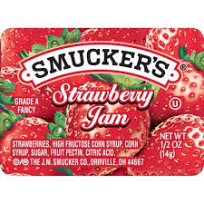 single serving strawberry jam 0 5 oz