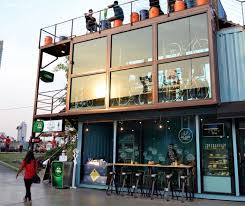 All Ride Cafe In Bangkok Container Restaurant Container Shop Container House