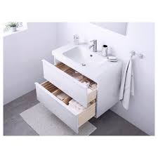 Godmorgon Odensvik Meuble Lavabo 2tir Brillant Blanc Dalskar Mitigeur Lavabo 83x49x64 Cm Ikea