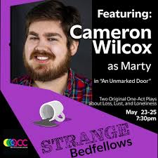 Cast Announcement! Introducing Cameron Wilcox as Marty in "An Unmarked  Door!" Since 9th grade when Cameron acted in his first play he fell in love  with acting. He fell so hard in